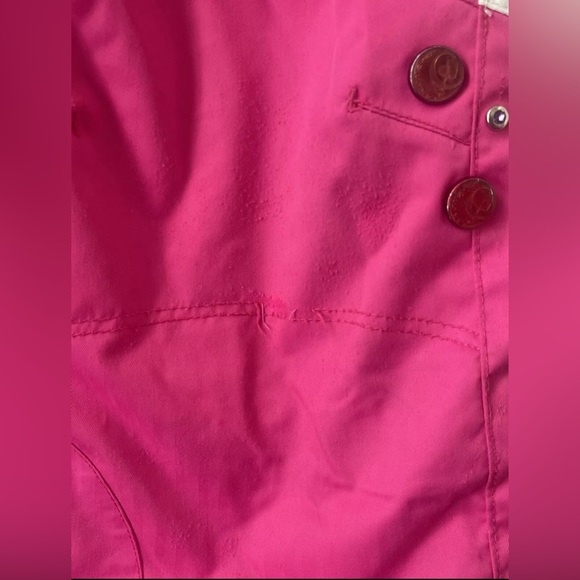 Girls Obermeyer Pink Jacket Snowsuit Hood Sz 5 Winter Ski Snowboard - Picture 12 of 15